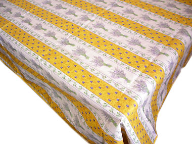 French coated tablecloth (Lavender 2009. yellow) - Click Image to Close
